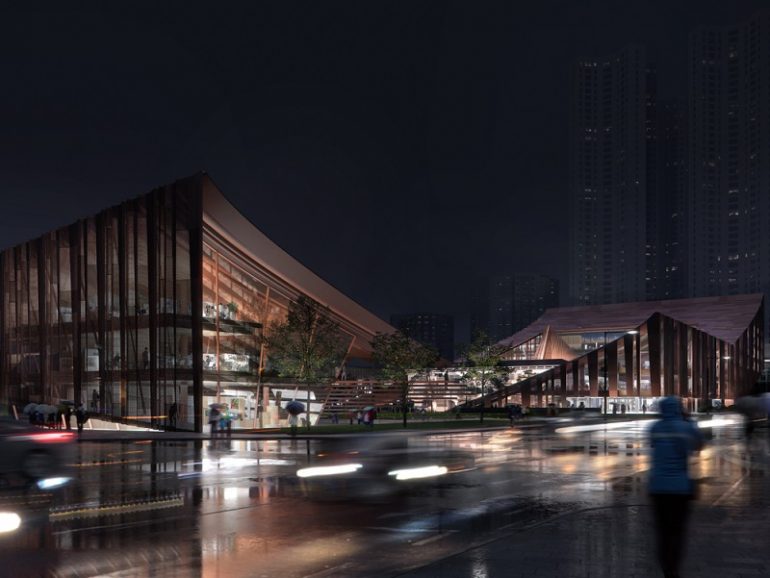 تالار شهر جدید Cheongju ؛ فضایی تعاملی برای خلق شهری یکپارچه