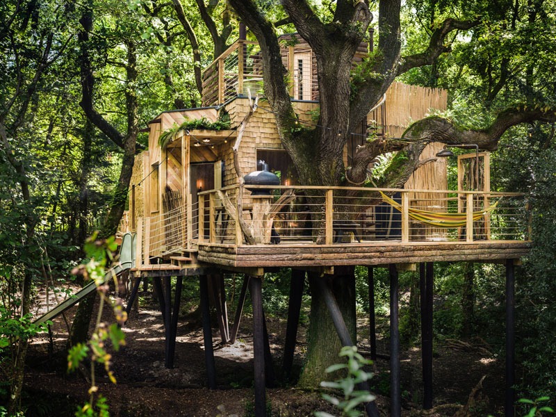 معماری خانه های درختی - خانه درختی The Woodsman 