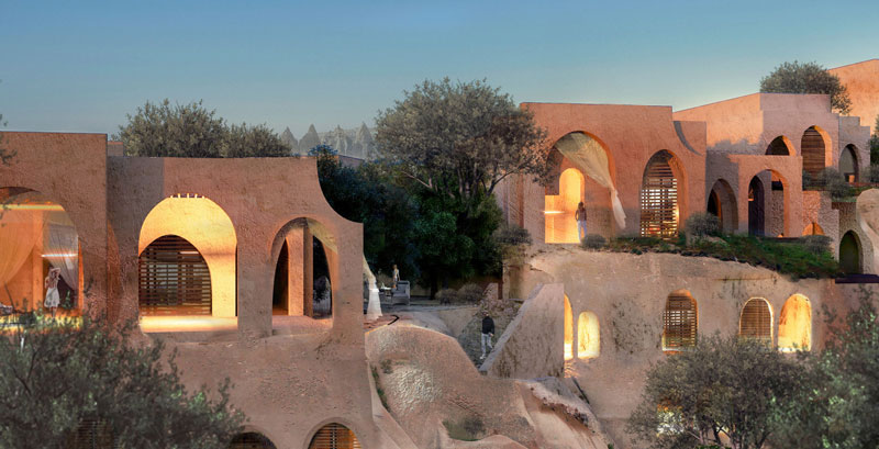 معماری در زیرِ زمین: ۶ خانه ی مدرن در غار با الهام از تاریخ باستان
