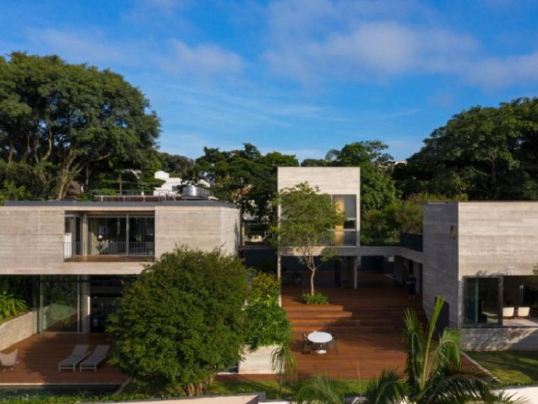 طرح گسترش خانه Casa Boaçava ؛ ترکیبی منحصر به فرد  از احجام مکعبی